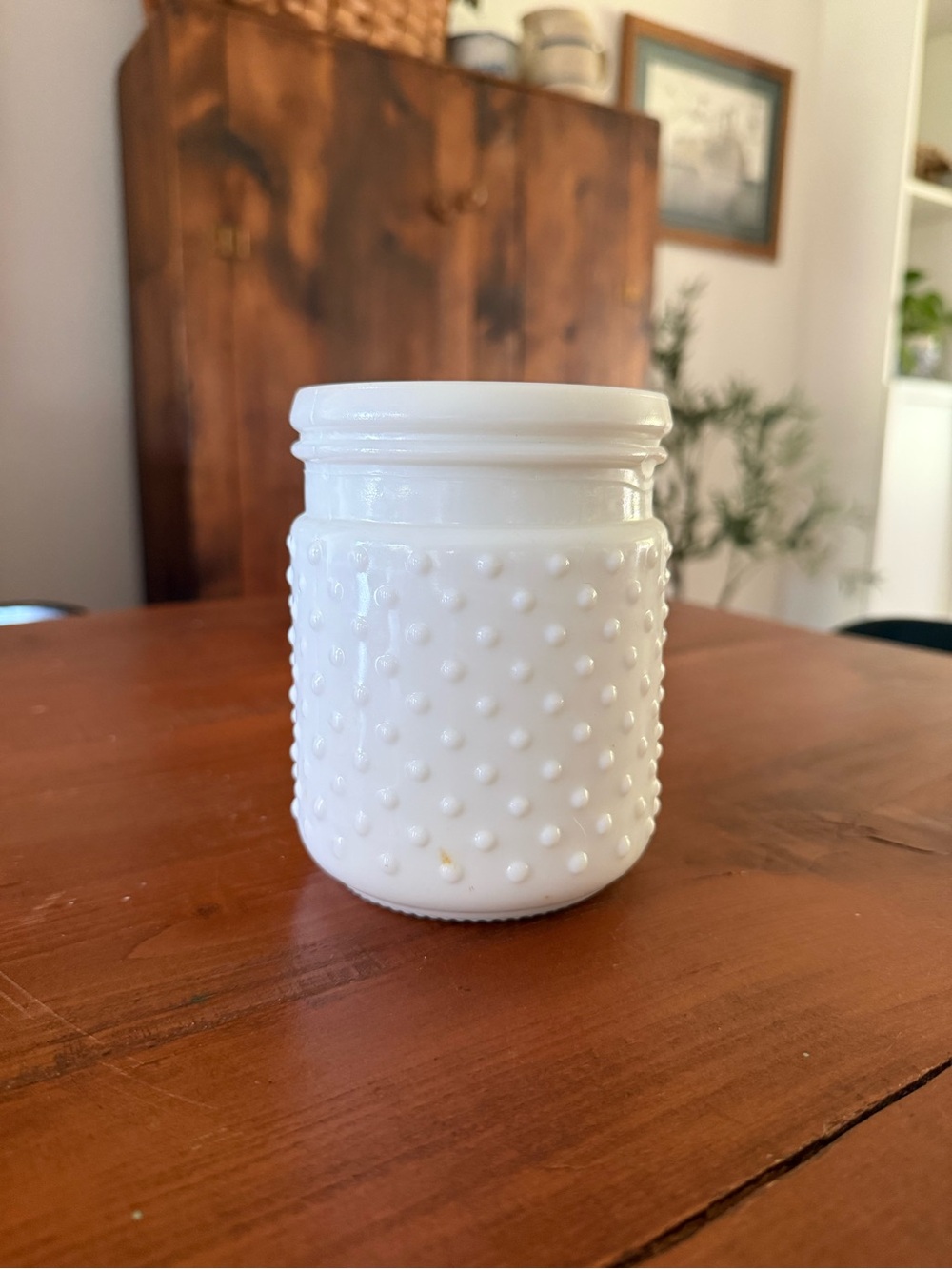 White Hobnail Milk Glass Jar by Hearth and Hand